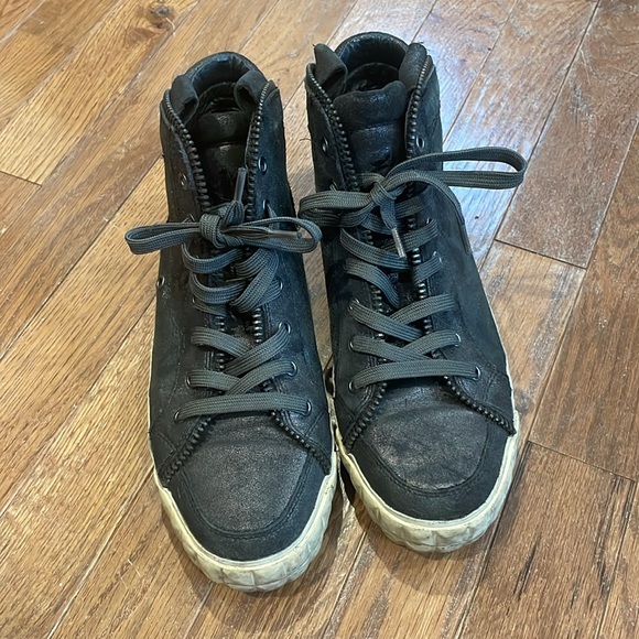 ASH high top metallic sneakers size 7 - Picture 2 of 9